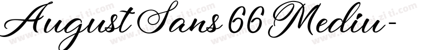 August Sans 66 Mediu字体转换
